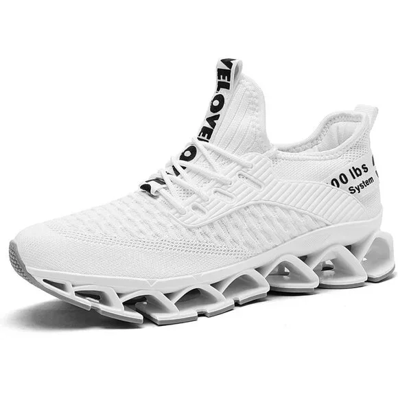 Women's White Running Walking Blade Sport  Tennis Athletic Sneakers Shoes - Picture 6 of 8